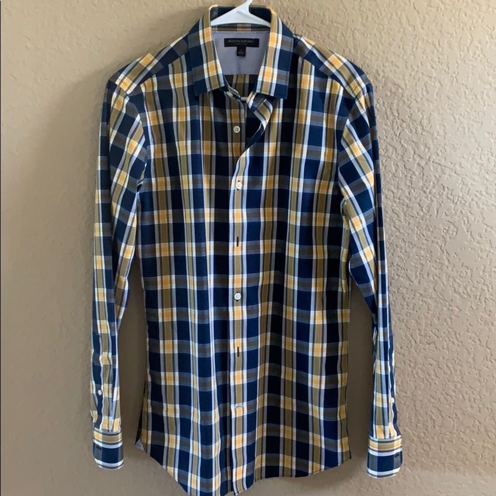 Men Banana Republic SMALL Grant Fit Shirt